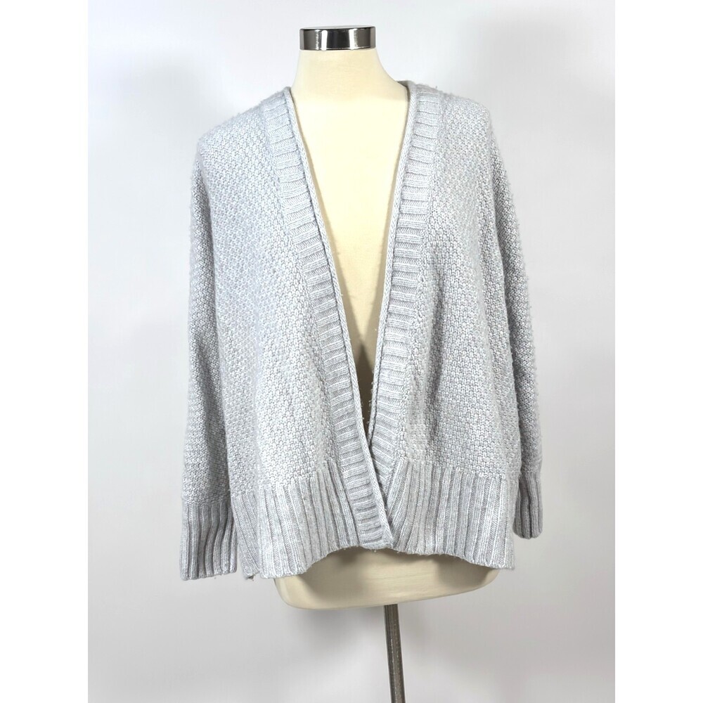 Madewell Whitley Open Cardigan Sweater Wool Alpaca Blend Grey - Small